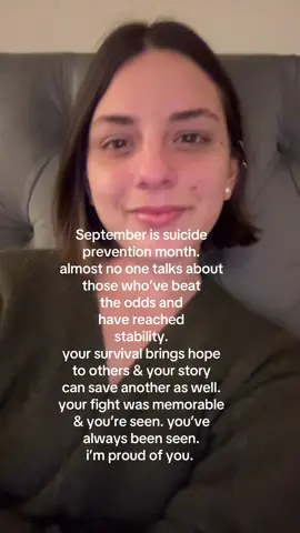 another perspective of this month’s awareness. reach out, talk to someone. ily. #suicidepreventionmonth 