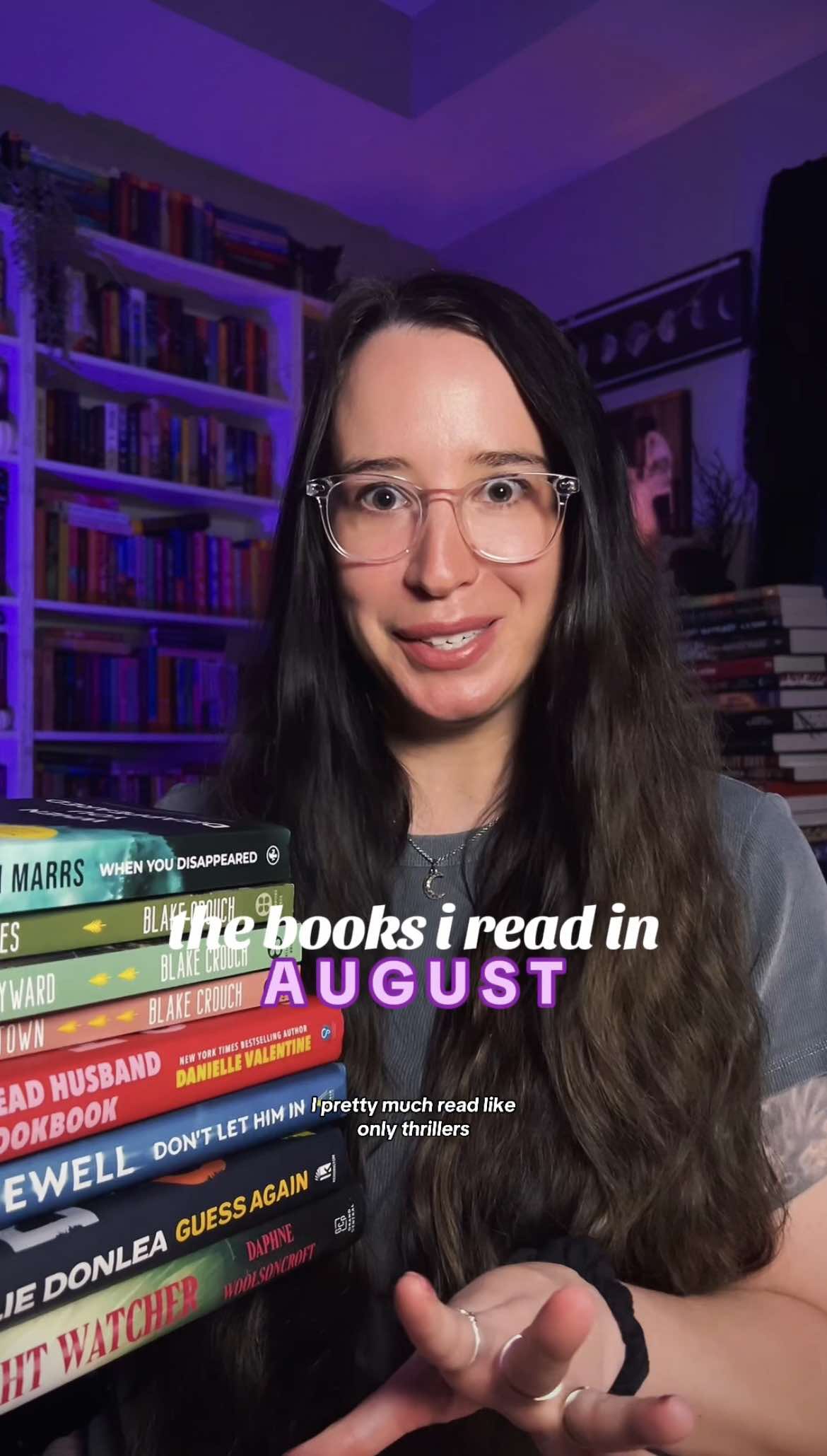 Tell me your favorite book you read in August! 📚 #BookTok #readingwrapup #sydneyyybooks #bookrecs #thrillerbooks 