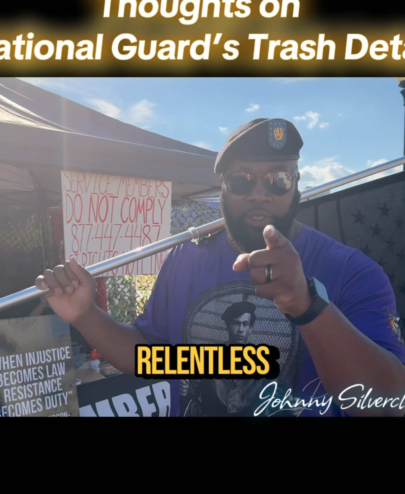 @USArmyOverLord speaks on the fact that Trump deployed to National Guard to DC to pick up trash. #rememberyouroath #nationalguard #military #veteran #trash 