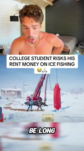 His rent money on the line 😭 #icefishing #irlstreaming #streaming #kickstreaming 