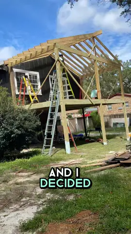 I wanted a porch so we built it! 