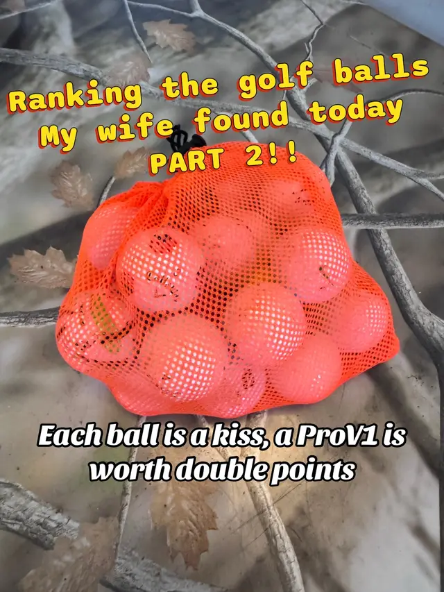 Each ball my wife finds while golfing, she gets a kiss, double points for cool balls, ProV1s or expensive balls! Today, she found A LOT and gets A LOT of kisses tonight. #fyp #foryou #golf #golftiktok #foryoupage 