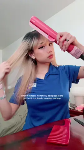 the arm strength required to use a dyson every morning.. get me on the front lines #dyson #dysonairstrait #hairtutorial 