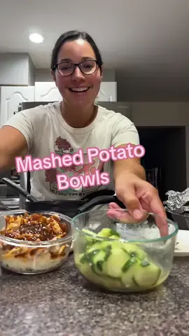 Leftovers into Mashed Potato Bowls😋 #leftovers #DinnerIdeas #mashedpotato 
