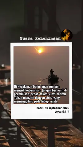 bertolaklah ke tempat yang dalam#katabijak #motivasikatolik #katolikku_keren #katolikindonesia🇮🇩 