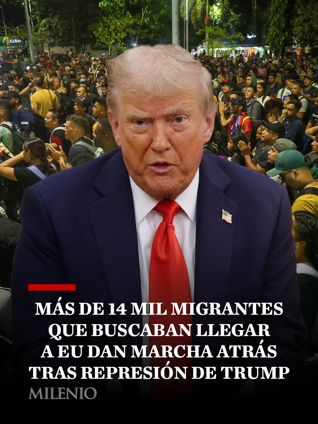 🇺🇸 Más de 14,000 migrantes, en su mayoría venezolanos, han invertido su ruta hacia el sur desde que el presidente Donald Trump endureció la política migratoria y eliminó la aplicación que permitía solicitar asilo en Estados Unidos. El fenómeno, conocido como “flujo inverso”, refleja el regreso de migrantes que huyeron, pero que ahora ya no pueden llegar legalmente al norte. El retorno se da en condiciones de mayor vulnerabilidad: los migrantes tienen menos recursos, enfrentan rutas marítimas peligrosas desde Panamá hacia Colombia y son presa de redes criminales que cometen abusos, trata y explotación.  La ONU advirtió del riesgo extremo de violencia, reclutamiento de menores y tráfico de personas, y urgió a atender esta población para evitar que caiga en manos de grupos armados. 🖋️ Con la información de AP  📸 REUTERS | CUARTOSCURO  #MilenioNoticias #MilenioInforma #Trump #Migración #FlujoInverso