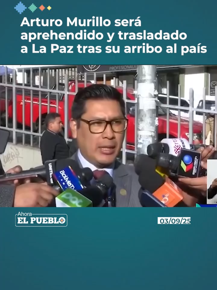 🚨 El exministro Arturo Murillo llegará a Bolivia la madrugada de este jueves, por el departamento de Santa Cruz. Según las autoridades, será inmediatamente aprehendido por mandamientos pendientes y trasladado a La Paz, donde enfrentará una audiencia de medidas cautelares. Murillo tiene varios procesos en su contra, además de dos sentencias ejecutoriadas en los casos Gases Brasil y Gases Ecuador. Video: BTV #AhoraElPueblo #Noticias #Bolivia