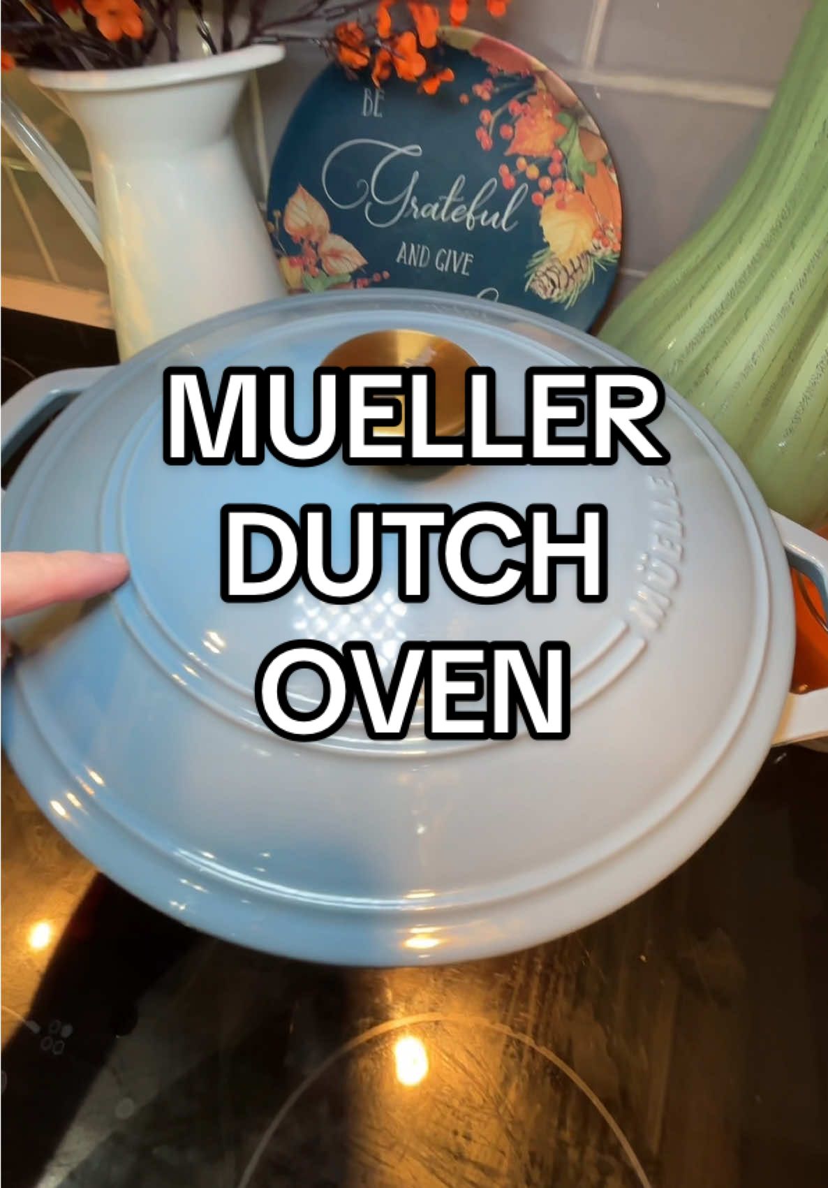 🔥 GIRL. IT’S STEW SEASON. This mueller Dutch oven is an enameled cast iron pot and about to be your new cozy kitchen BFF 🍲 Cooks evenly, cleans easily, and comes in the prettiest fall colors. Safe for all cooktops and oven-friendly too! 🛒 Price as of Sept 3. Prices may change. Tap the cart for updates. #CastIronDutchOven #dutchoven #castironcooking  #fallcooking  #KitchenMustHaves