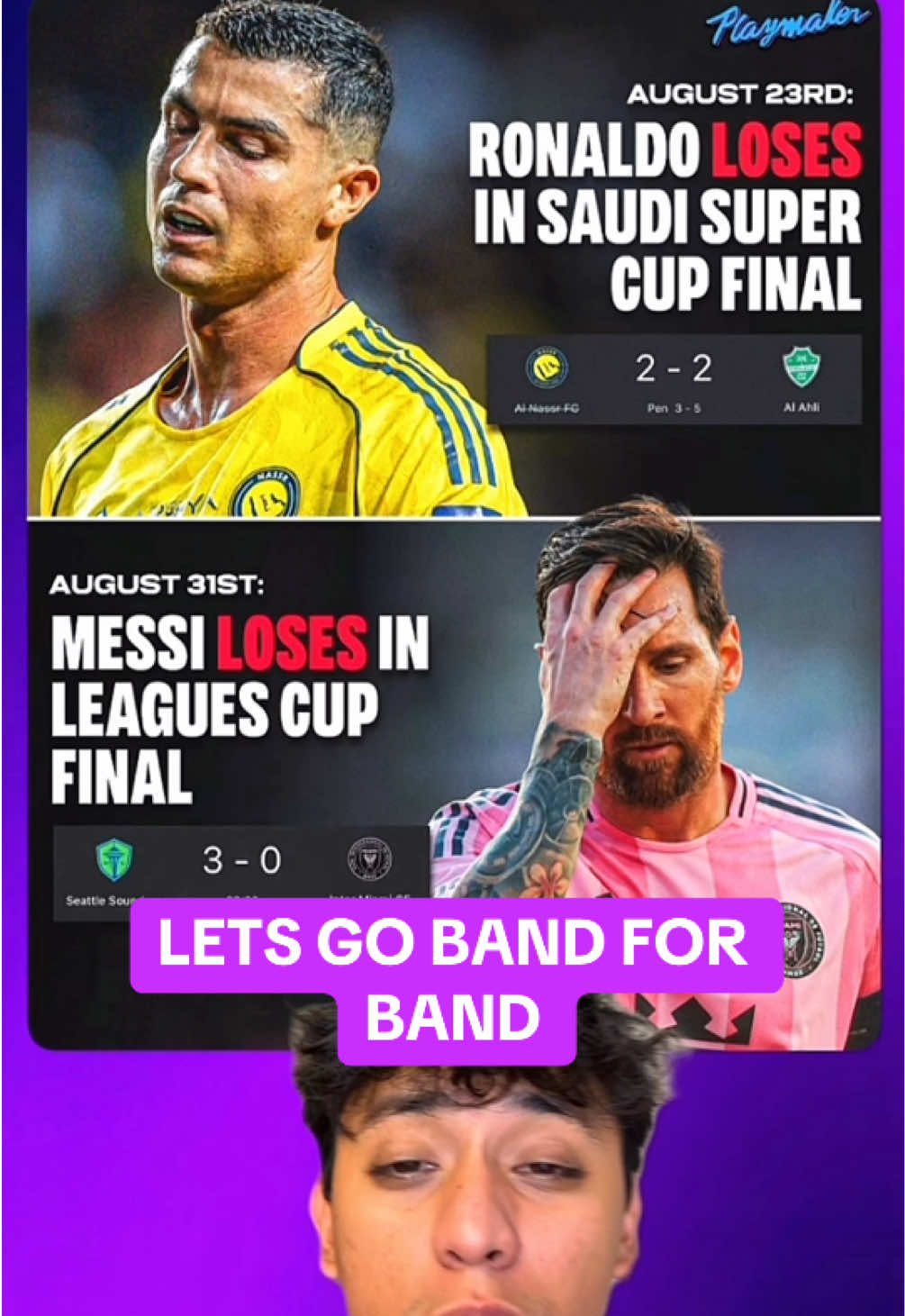 It’s always been SO clear. #goat #ronaldo #alnassr #messi #varcelona 