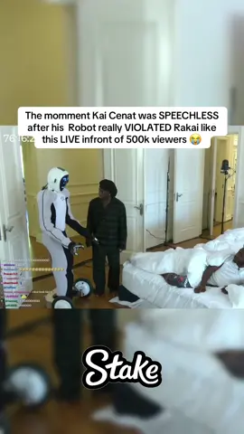 The momment Kai Cenat was SPEECHLESS after his  Robot really VIOLATED Rakai like this LIVE infront of 500k viewers 😭 #kaicenat #viral #clips #fyp  | 1xRobot |