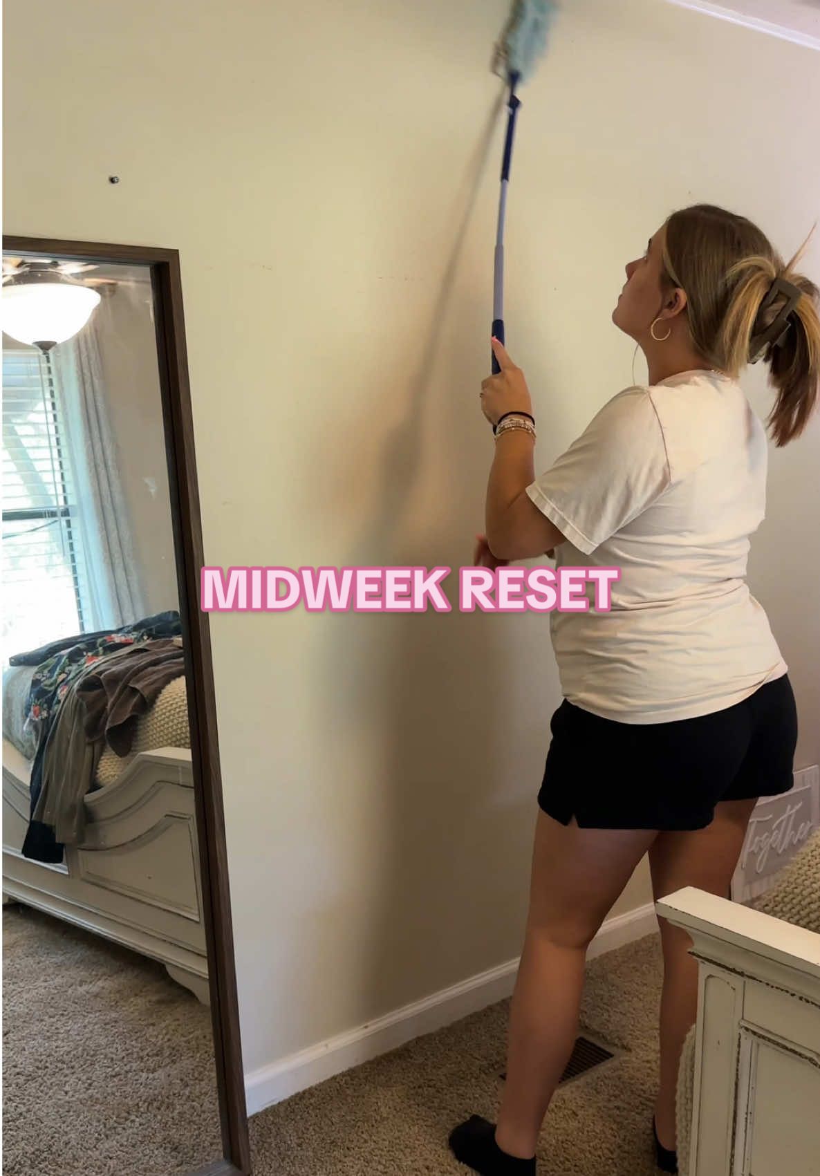 My house was long overdue for a cleaning reset! 🧼🧹🧺 Do you do a daily cleaning schedule or do you just do a Sunday reset every week? For me I’m trying to do a schedule because it always takes me like 2 hours plus 🤪 #midweekreset #CleanTok #cleaningmotivation #cleaning #firsttimemom 