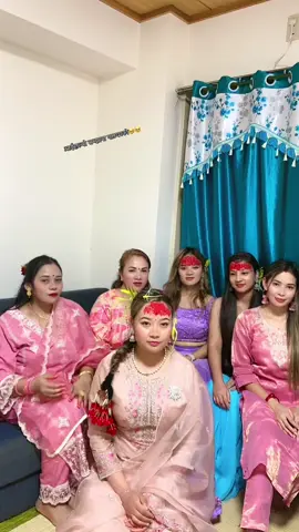 Dashai….. 🥹!!@lekhathapa❤️❤️ @Nirmala Khatri @Suhana kunwar @Tika Karki #suraxakc #harharmahadevॐ #festivalvibes #fypシ゚viral 