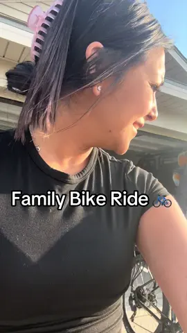 Love me some family time outdoors 🥰 #bikeride #relatable #familytime #husbandwife #fypシ 