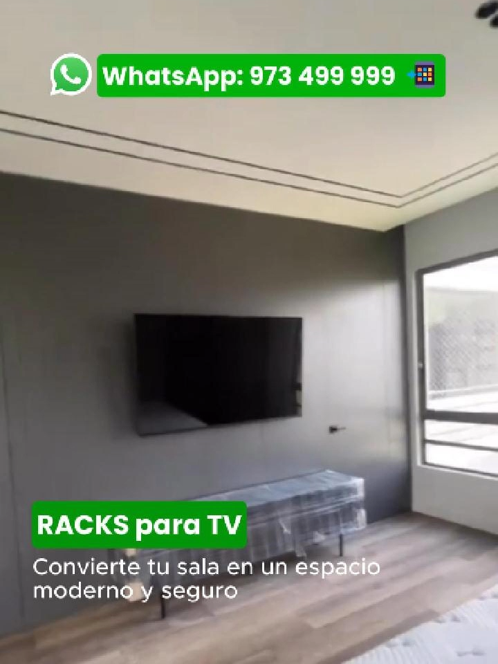 📺✨ Convierte tu sala en un espacio moderno y seguro ✨📺 👉 Instala tu TV con nuestros RACKS reforzados ✅ Instalación GRATIS en Lima ✅ Paga recién al finalizar el servicio 📲 WhatsApp: 973 499 999 Dale a tu televisor la seguridad que merece 🔥