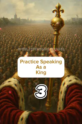 Practice Speaking as a King 👑 #teleprompterchallenge #practicepublicspeaking #learningenglish #speakingchallenge #king 
