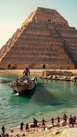 How the pyramids were made #ai #giants #desert #pyramids