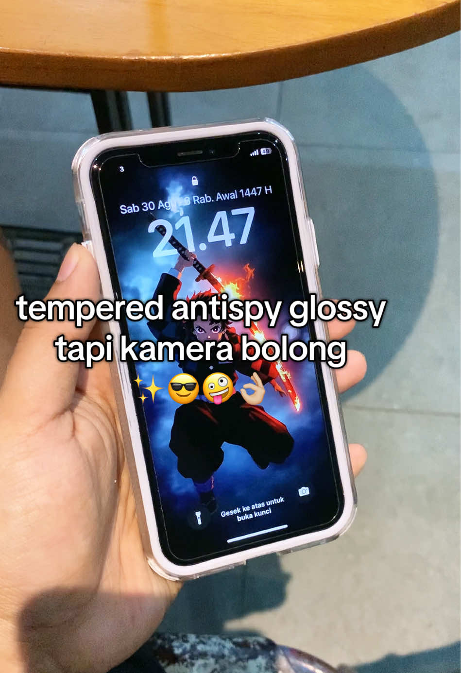 ini kan yang kalian cari selama ini, tempered privacy kamera bolong🤪 #temperedglass #temperedglassprivacy #fyp #temperedglassponiless #antispy 