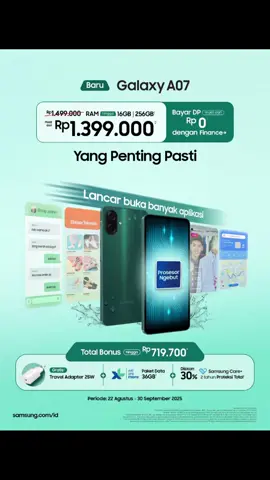 A07 Pasti Ngebut, Mantap ngecasnya, Tahan Air. dan dapatkan segera di SAMSUNG STORE NAGA MAJENANG ⚘️ WA : 087724593210 Neta #A17A07SamsungIndonesiaMenang 	 - #Yangpentingpasti  - #Pastijadigampang         - #GalaxyA07	 #nagacellmajenang 