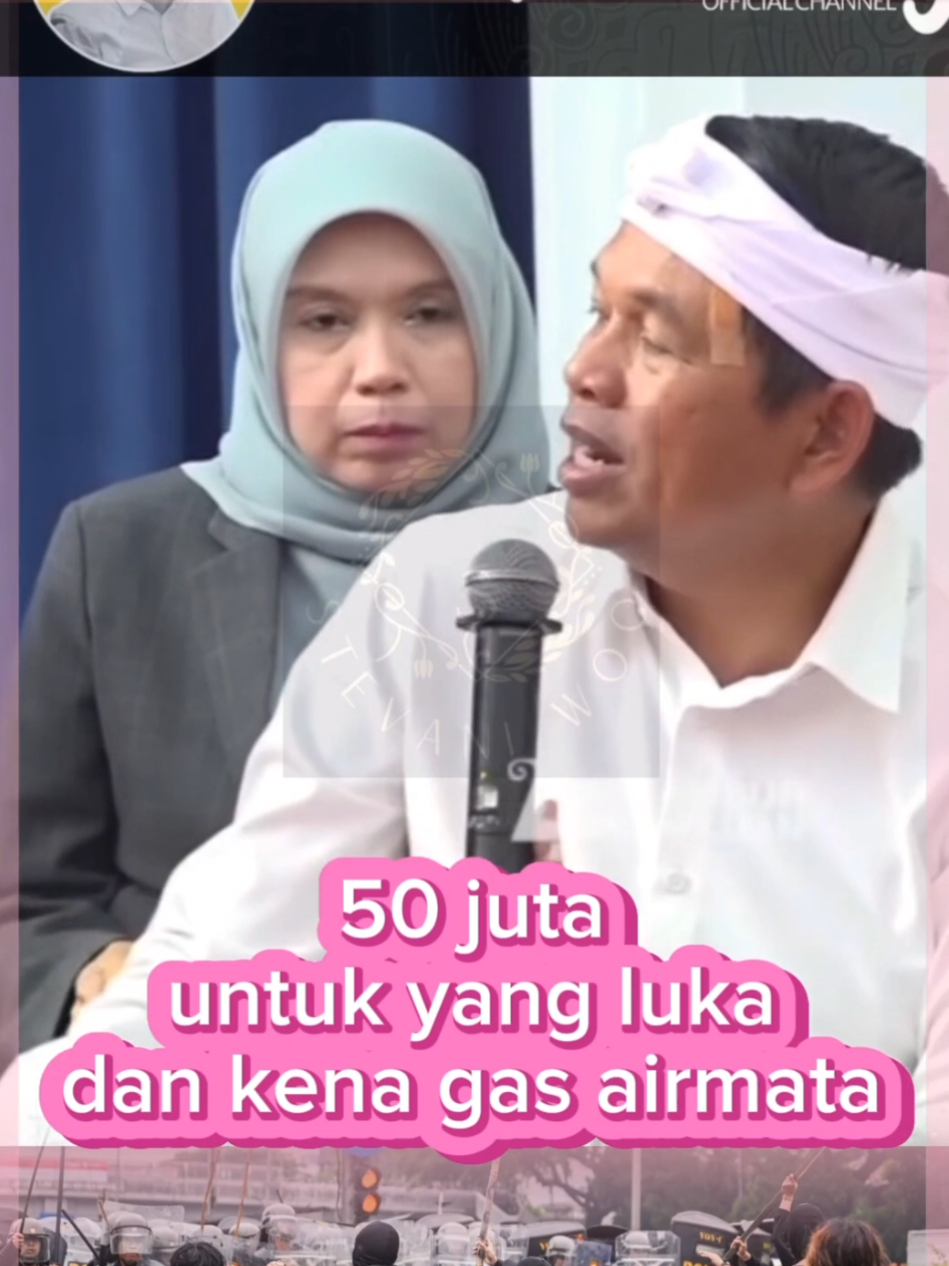 50 juta untuk korban luka² dan gas air mata  #kangdedimulyadi #kdm #unisba 
