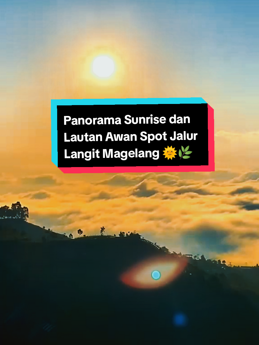Indahnya nga ada duanya panorama sunrise dan lautan awan 🌞☁️🌿❤️😍#mlampah2_57 #sunrise #lautanawan #magelangexplore #padahariini 