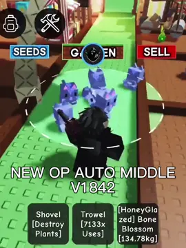 NEW OP pet auto middle on grow a garden v1842 WORKING latest #growagarden #fyp #roblox #fypシ #delta