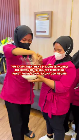 Skinclinic terbaik di Banjarbaru? Ya Kiona! Banyak diskon, hadiah, dan benefit member yg bisa kalian dapetin. Treatmentnya juga banyaak dan berkualitas! Jangan lupa treatmen ke Kiona di Jl PM Noor Sungai Ulin Banjarbaru September ini yaa! Ada diskon up to 58%! #promoseruweekend #treatment #skinclinic #pamanmakan #banjarbaru 