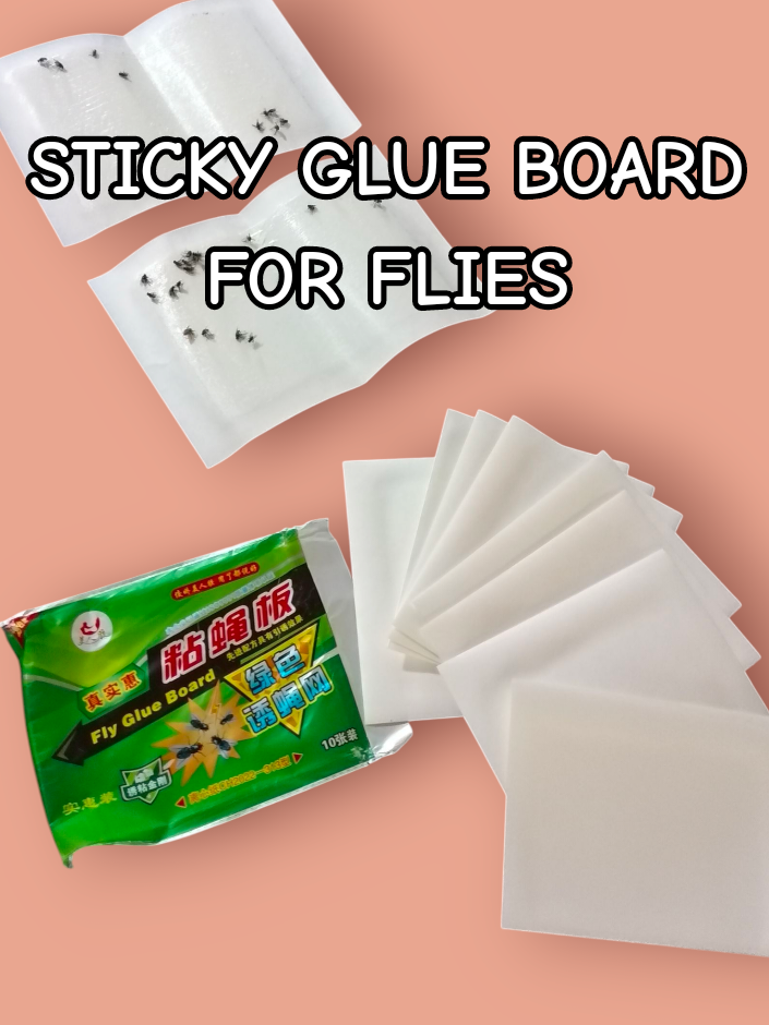 Sticky glue board for flies, specially langaw. #sticky #stickypad #tiktokshop99alloutshopping #kiahluna 