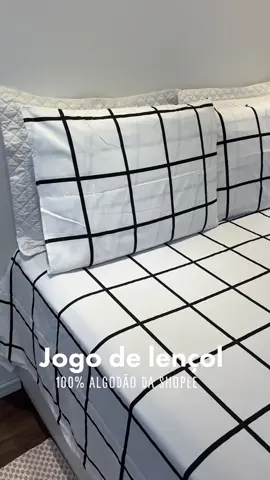 Jogo de lençol com preço super acessível #shopee #fry #achadosshopee #shope 