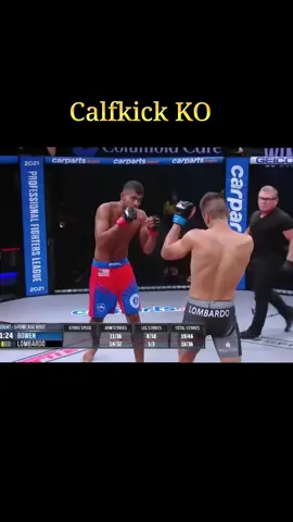 calfkick knockout#fyp #foryou #mma #UFC #boxing 