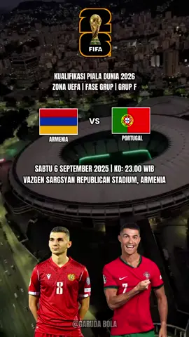 ARMENIA 🇦🇲VS PORTUGAL🇵🇹WCQ,2026 #armenia🇦🇲 #portugal🇵🇹  #jawdalbola #uefa  #kualifikasipialadunia2026 