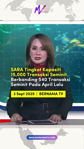 Kementerian Kewangan tingkatkan kapasiti sistem MyKasih daripada 2,000 kepada 15,000 transaksi seminit bagi menampung lonjakan tuntutan Sumbangan Asas Rahmah (SARA) sempena cuti panjang dan sambutan Hari Malaysia yang dijangka mencatatkan jumlah transaksi lebih tinggi. Ketua Setiausaha Perbendaharaan, Datuk Johan Mahmood Merican menasihatkan orang ramai supaya tidak tergesa-gesa membuat pembelian kerana kredit SARA sah digunakan sehingga 31 Disember 2025. #mykasih2025 #bantuansara2025 #sumbangantunairahmah2023 #kementeriankewangan 