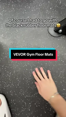 These black rubber floor mats really added to the aesthetic of my gym!🤩 #homegym #rubberfloormats #gymfloormats #homegymideas #vevor 