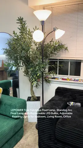 #LEPOWER #tree Torchiere Floor #lamp , Standing Arc Floor Lamp with Replaceable LED Bullbs, Adjustable Reading Lights for Bedroom, Living Room, Office #tiktok #tiktokmademebuyit 