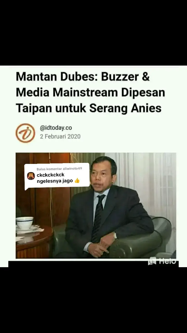Membalas @aliwinoto49  apapun yg dilakukan Anis akan slalu salah Dimata BUZZER2 oligarki. karena Anis yg berani melawan oligarki. membuat bisnis  oligarki rugi dan rakyat sejahtera 