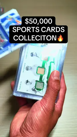 $50,000 SPORTS CARDS COLLECITON🔥 #GUCCCIRIPS #sportscards #fyp 