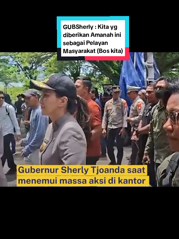 Kembali Ibu GUBSherly menemui Mahasiswa mereka para pendemo untuk mendengarkan Aspirasi Rakyat di depan Kantor DPRD Provinsi Maluku Utara  @Sherly Tjoanda  #gubsherly #wagubsarbin  #indonesia???fyppppppppppp 