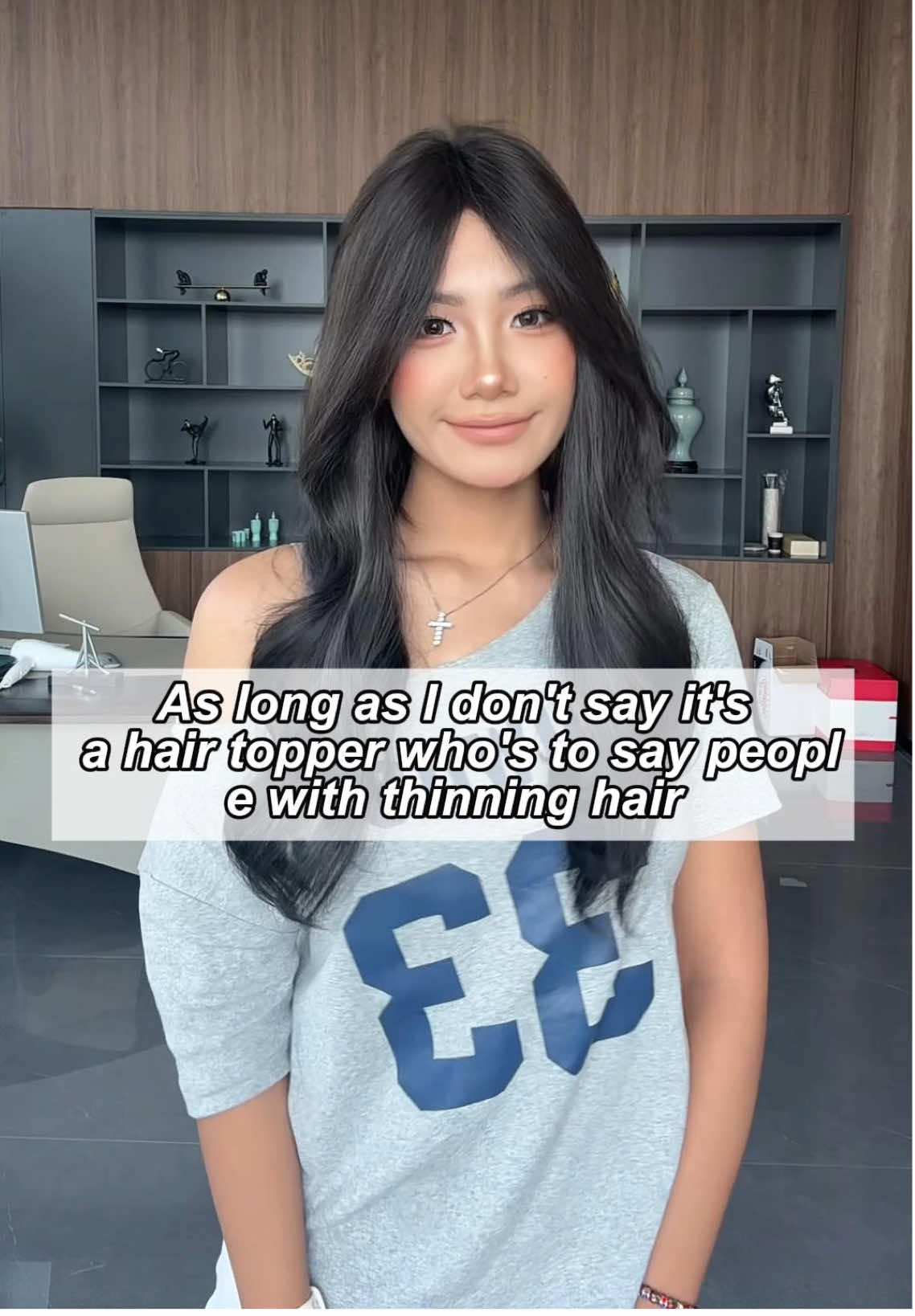 As long as l don't say it's a hair toppe, who's to say people with thinning hair#onlycutehair #thinhair #tiktokmademebuyit #tiktokshopfinds #trending 
