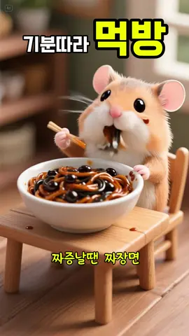 이중에 먹고 싶은건? #웃긴영상 #웃긴더빙 #카피츄 #짜증날땐짜장면 #귀여운 
