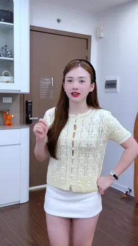 [QC] Áo len dệt kim cộc tay mà #nguyễn_thuý_hiền 