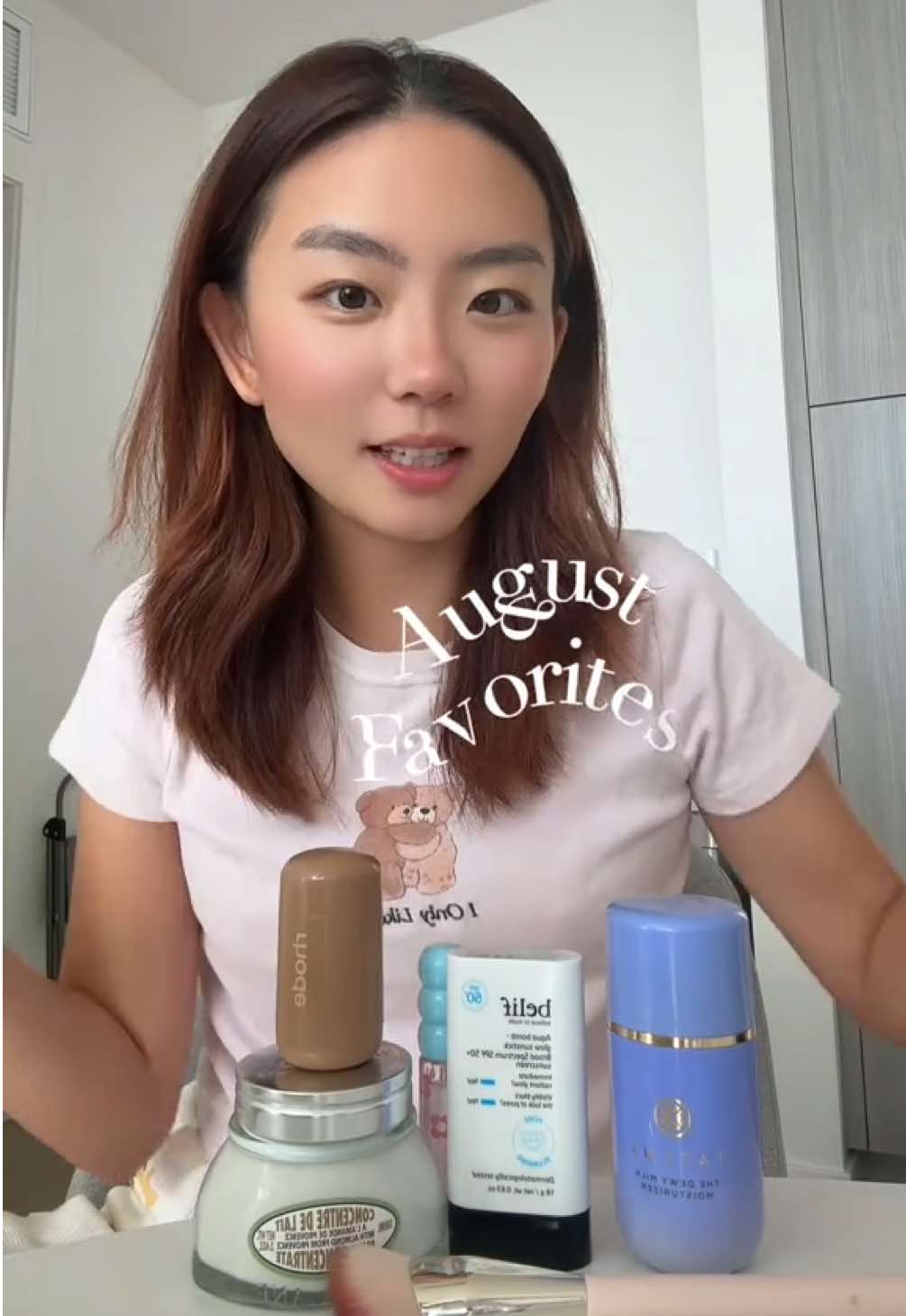 My August favorites!! 🌱 @rhode skin @Rare Beauty @Colorgram US @LOCCITANE @belif USA @Tatcha US  #favorites #monthlyfavorites #skincare #makeup #fypage 