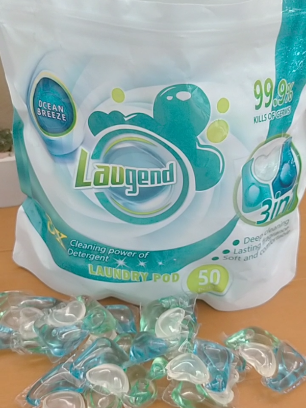 【3-in-1 50 PCS】Laugend Laundry Pod 3 in 1 dengan Parfum pewangi laundry tahan lama, pembersih baju, anti bakteri, Sterilisasi, Softener, Kapsul Laundry, Sabun Cuci Pakaian, Liquid Detergent Cair, Detergent murah dan promo, Halal  #laugend #laugend3in1laundrypod #laugendlaundrypod #FiturSuaraTiktok #fypシ゚ 