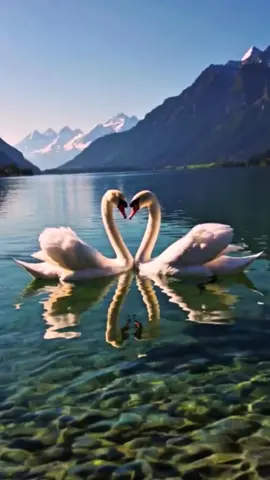 Le véritable amour vient du cœur. Qu'en pensez-vous ? #animaux #nature #amour #pourtoi #swiss 