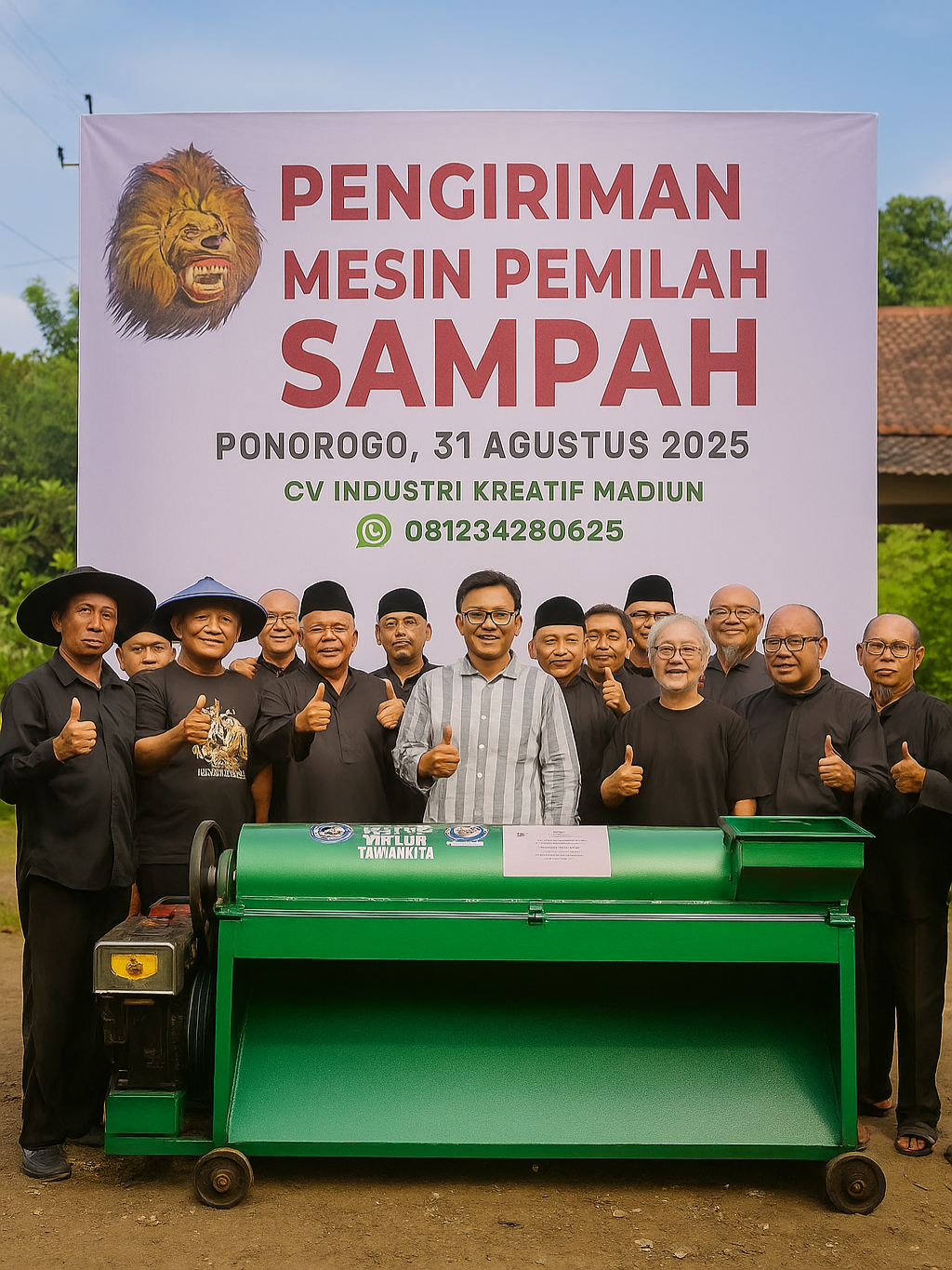 Pengiriman Mesin Pemilah Sampah produksi CV Industri Kreatif Madiun ke Ponorogo berjalan lancar 🚛✨. Mesin ini berfungsi untuk memisahkan sampah organik dan non organik, sehingga lebih mudah dimanfaatkan kembali. Sampah organik bisa diolah menjadi pupuk kompos yang bermanfaat untuk pertanian dan peternakan, sedangkan sampah non organik dapat didaur ulang agar bernilai ekonomis. Mesin ini sangat direkomendasikan untuk Bumdes dalam rangka pemberdayaan masyarakat, khususnya para petani dan peternak agar semakin mandiri dan produktif. 👉 CV Industri Kreatif adalah produsen mesin penunjang usaha UMKM di seluruh Indonesia. 📍 Workshop: Jl. Raya Madiun–Ponorogo KM.12, Jatisari, Purworejo, Kec. Geger, Kab. Madiun, Jawa Timur. 📲 Contact Person: CS1: wa.me/+6281234280625 CS2: wa.me/+6282142267610 #MesinPemilahSampah #CVIndustriKreatif #PengirimanMesin #MesinUMKM #MesinPertanian #MesinPeternakan #PupukOrganik #Bumdes #PemberdayaanMasyarakat #UMKMIndonesia #SolusiSampah #DaurUlang #Madiun #Ponorogo #PetaniMandiri #PeternakMandiri