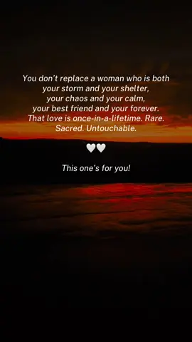 Not every love is meant to last. But when you find the one who is both your safe place and your fire, your best friend and your forever, that’s not something you risk or replace. That’s the kind of love that only shows up once in a lifetime—rare, sacred, untouchable. Protect it. Choose it. Fight for it. Because when friendship and forever collide, you’ve already found everything the world said was impossible. 🖤✨ #fyp #lovequotes #Love #relationshipgoals #loveyou 