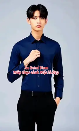 Áo sơ mi nam trơn dài tay #aosomi #aosominam #aosominamdep #quanao 