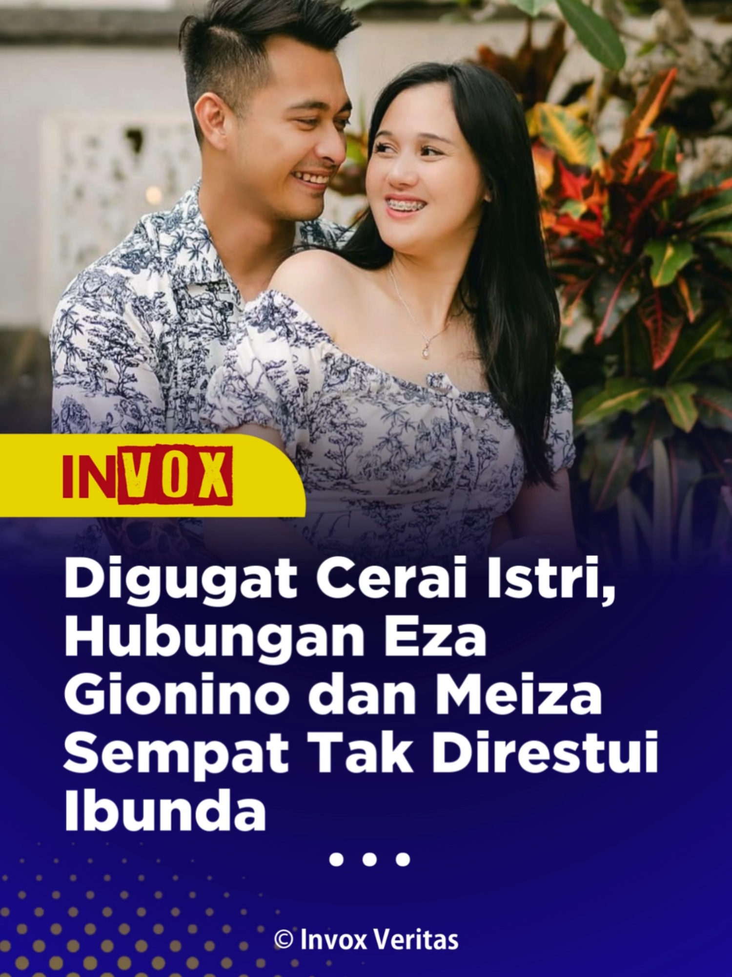 Beredar kabar tak menyenangkan tentang rumah tangga Eza Gionino. Istrinya, Meiza Aulia Coritha, kabarnya menggugat cerai Eza Gionino di Pengadilan Agama Cibinong, Kabupaten Bogor, Jawa Barat pada Rabu (3/9). Meiza mendaftarkan gugatan cerai secara e-court melalui kuasa hukumnya. Dalam gugatannya, Meiza menuntut hak asuh atas anak-anaknya. Sidang perdana perceraian Eza Gionino dan Meiza Aulia Coritha dijadwalkan pada 22 September 2025. Sementara itu, belum ada tanggapan dari Eza maupun Meiza mengenai gugatan perceraian ini. Akun Instagram Eza pun hanya dipenuhi unggahan promosi proyek sinetronnya, sedangkan akun Instagram millik Meiza terpantau sudah dihapus dan tak bisa diakses. Eza Gionino dan Meiza Aulia Coritha menikah pada 22 Juli 2018 silam. Namun, sejak pacaran, hubungan mereka tidak mendapatkan restu dari ibunda Eza Gionino, Ruch Gaya. Kala itu, Ruch Gaya menentang hubungan Eza dan Meiza karena ingin menjodohkan sang putra dengan wanita pilihannya. Namun, Eza Gionino telah mantap memilih Meiza Aulia Coritha. Eza Gionino dan Meiza pun tetap melangsungkan pernikahan, dan mereka dan dikaruniai tiga anak. Tujuh tahun mengarungi biduk rumah tangga yang dikenal harmonis, Eza dan Meiza kini harus menghadapi perceraian.