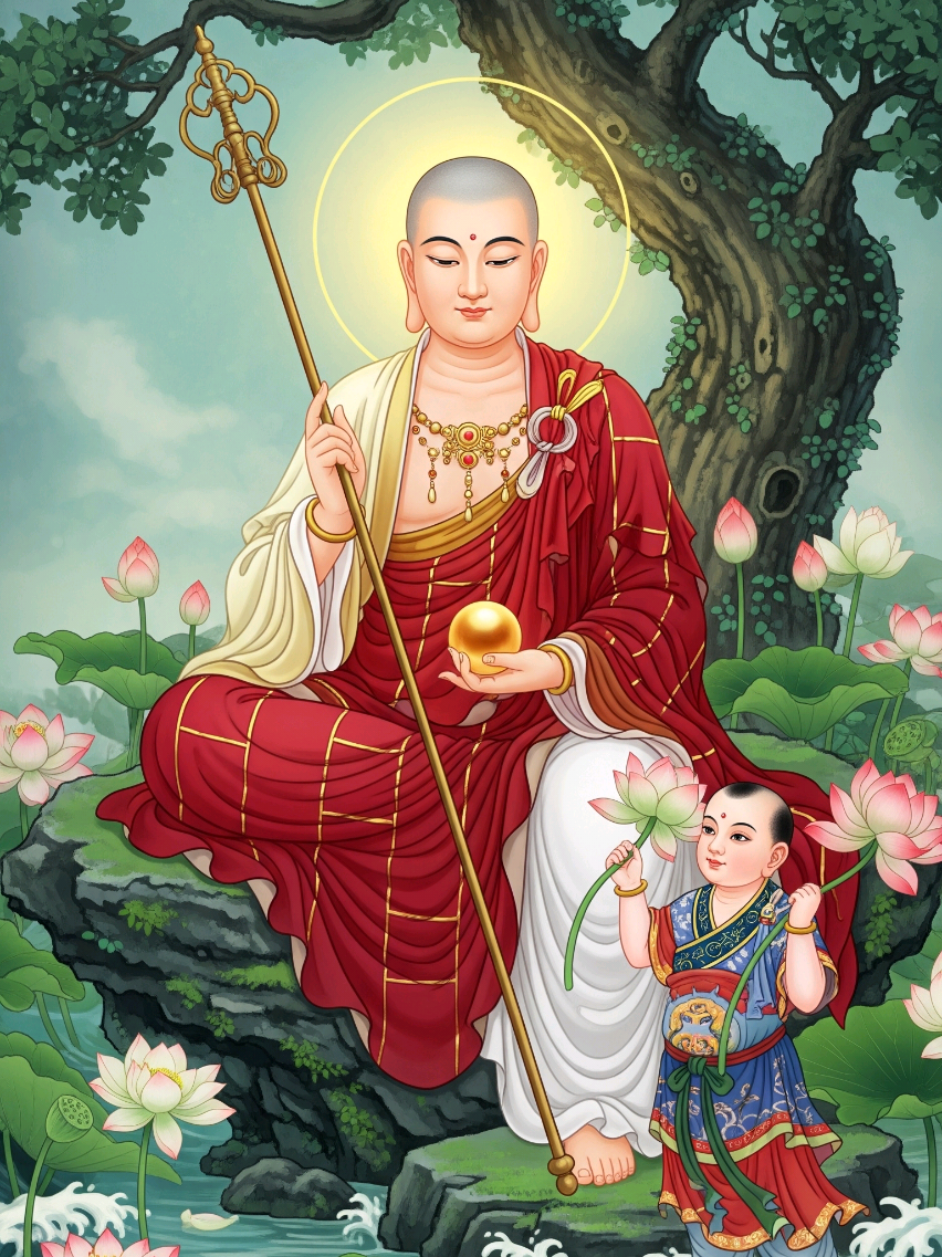 U Minh Giáo Chủ Bổn Tôn Địa Tạng Bồ Tát Ma Ha Tát. Địa Tạng Vương Bồ Tát với lời thệ nguyện sâu dày cứu độ chúng sanh nơi địa ngục. #viralvideo  #views  #phatphapnhiemmau 