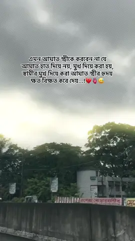এমন আঘাত স্ত্রীকে করবেন না যে আঘাত হাত দিয়ে নয়, মুখ দিয়ে করা হয়, স্বামীর মুখ দিয়ে করা আঘাত স্ত্রীর হৃদয় ক্ষত বিক্ষত করে দেয়...!💔🫀😅#foryou #viral #tiktokofficial #viralvideo #fypppppppppppppppppppppp 
