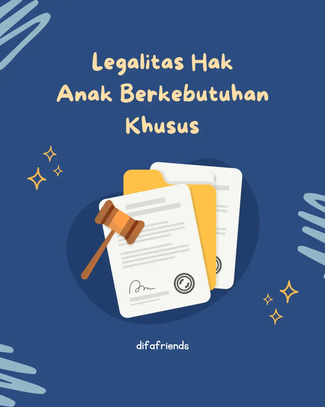 Pendidikan bukanlah hadiah, melainkan hak dasar yang dijamin oleh konstitusi.  Anak Berkebutuhan Khusus (ABK) memiliki hak yang sama untuk mengenyam pendidikan, sebagaimana tertuang dalam UUD 1945, UU Sisdiknas No. 20 Tahun 2003, dan UU No. 8 Tahun 2016 tentang Penyandang Disabilitas. Tugas kita bersama adalah memastikan hak itu benar-benar terlaksana. #difafriends #Inklusi #hakpendidikan #anakberkebutuhankhusus 