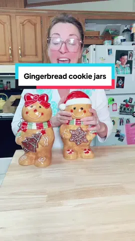 Don’t forget you can’t just have one🍭. Gingerbread cookie jars #CookieJar #Gingerbread #HolidayDecorating #ChristmasGifts #ChristmasDecorating @QVC, Inc 